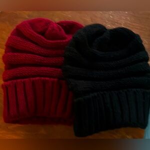 TWO super warm & comfy beanies neither have been worn!
